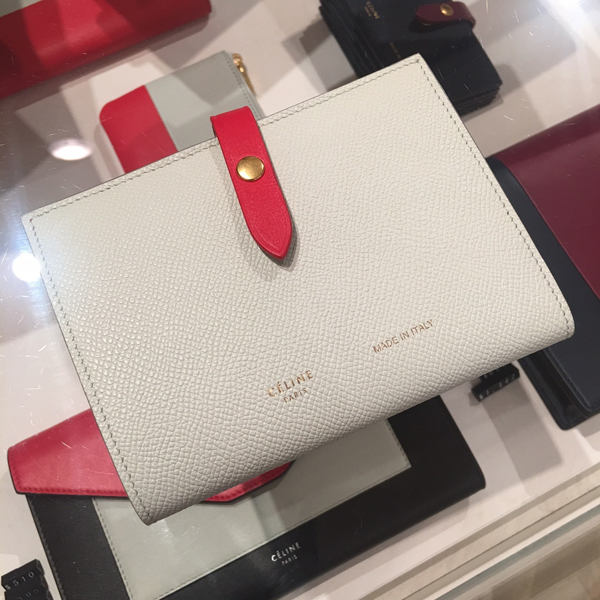 2017新作 大人気 CELINE セリーヌ スーパーコピー 17AWカラー  ベルトコンパクト財布 JADE 7090901